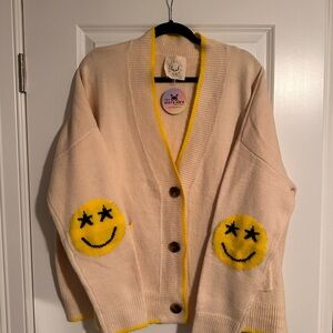 Alora Eden m Smiley Face Cardigan